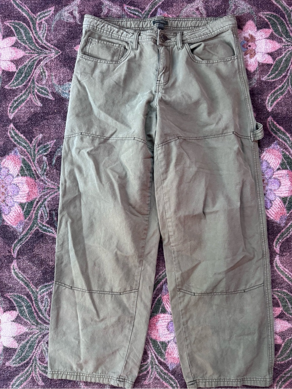 Wild Fable Women’s Olive Green Wide Leg Utility Pants Size 8